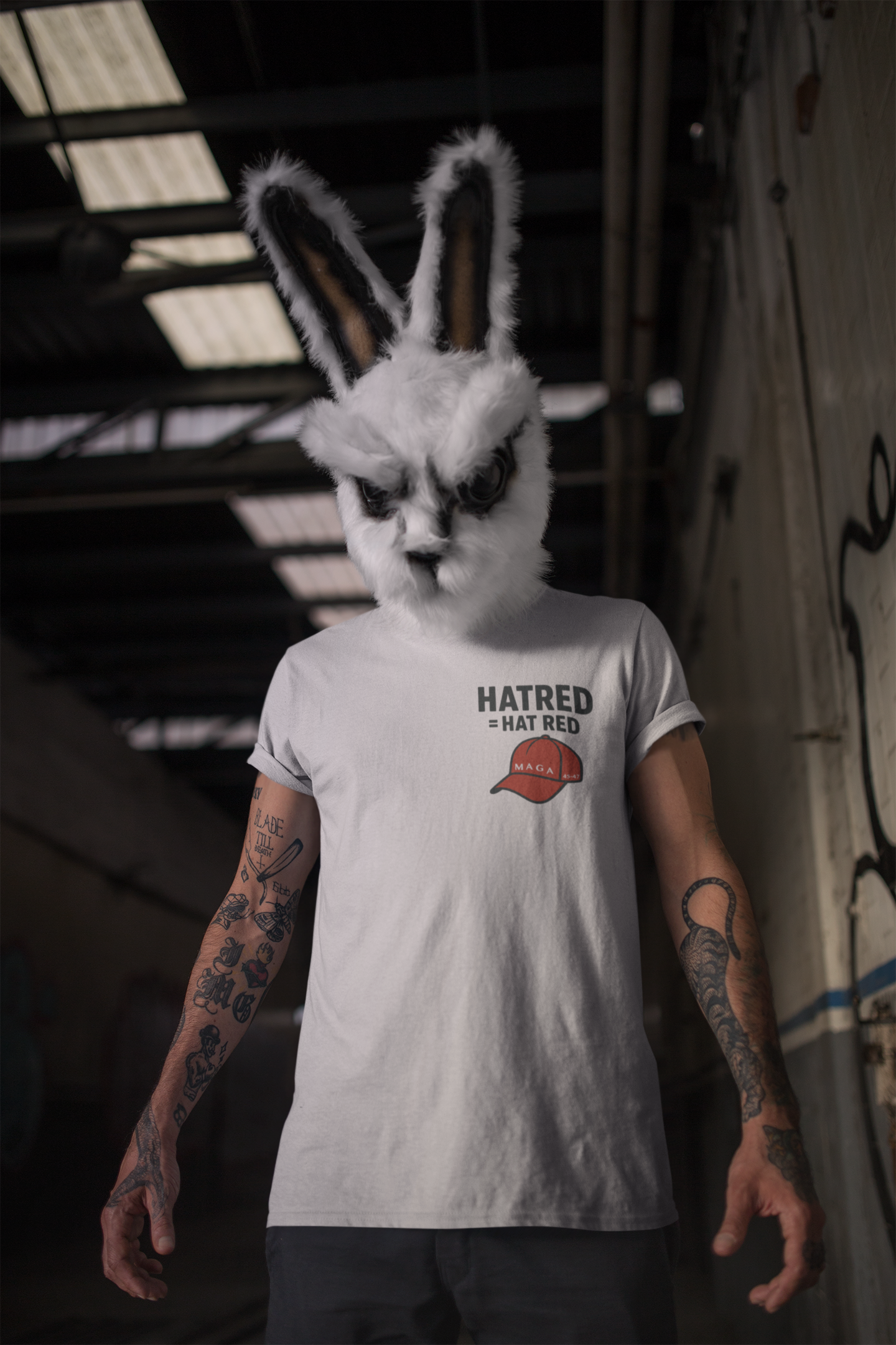 HATRED = HAT RED